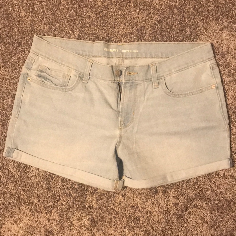 Old Navy Boyfriend Light Denim Jean Shorts